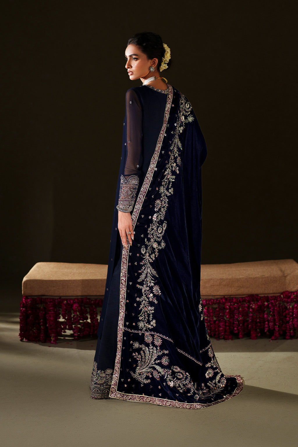 IV-76 Embroidered Velvet