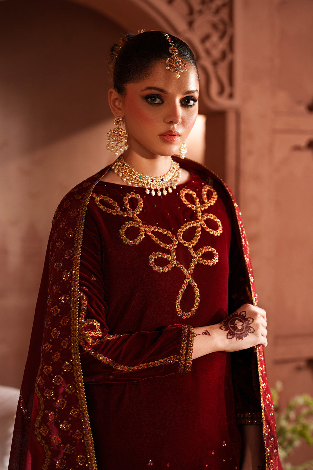 IV-58 Embroidered Velvet