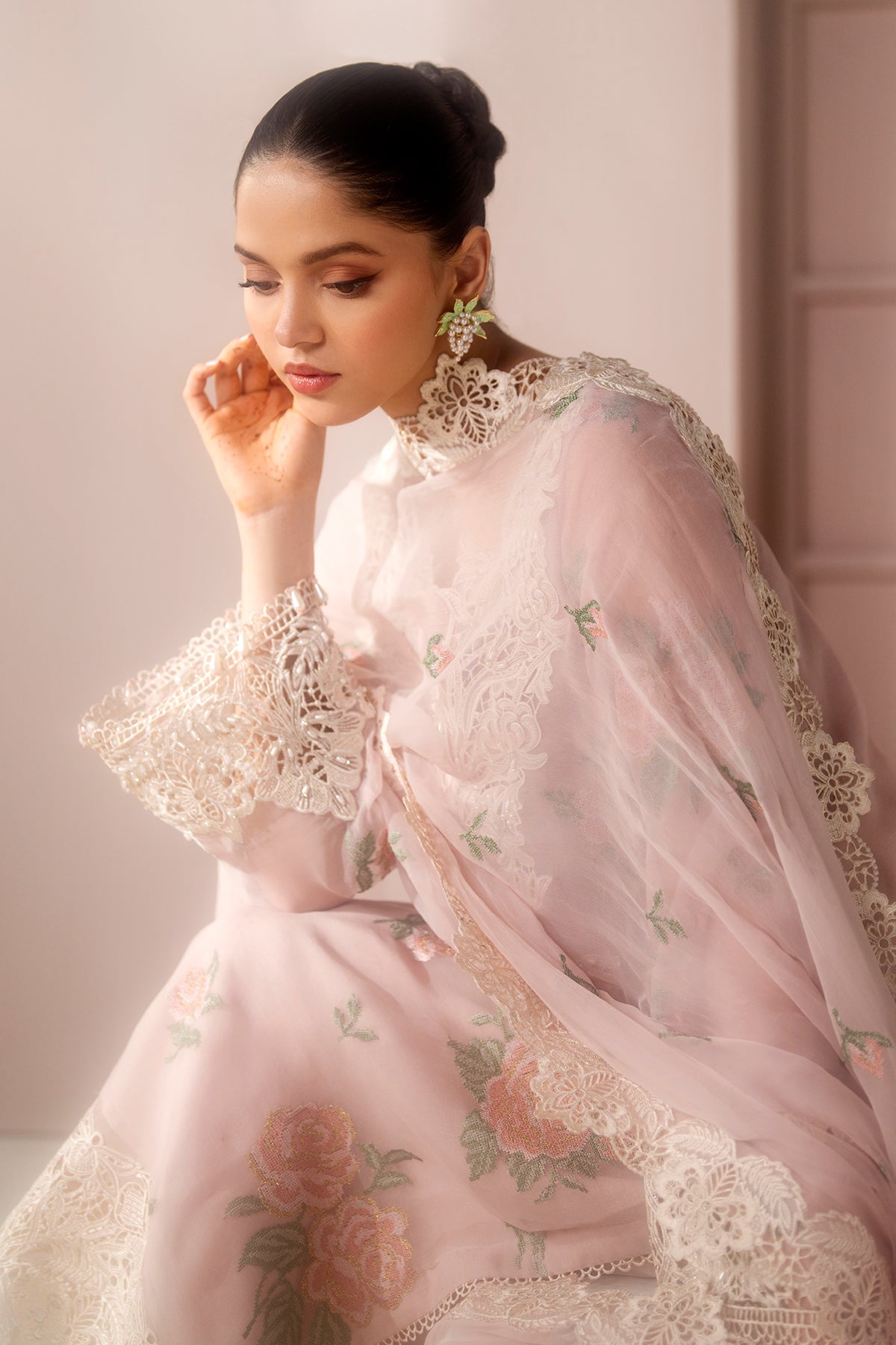 EMBROIDERED CHIFFON SF-4189