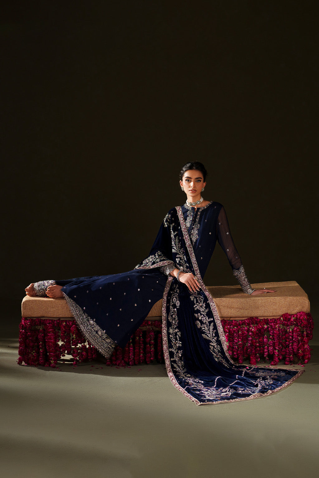 IV-76 Embroidered Velvet