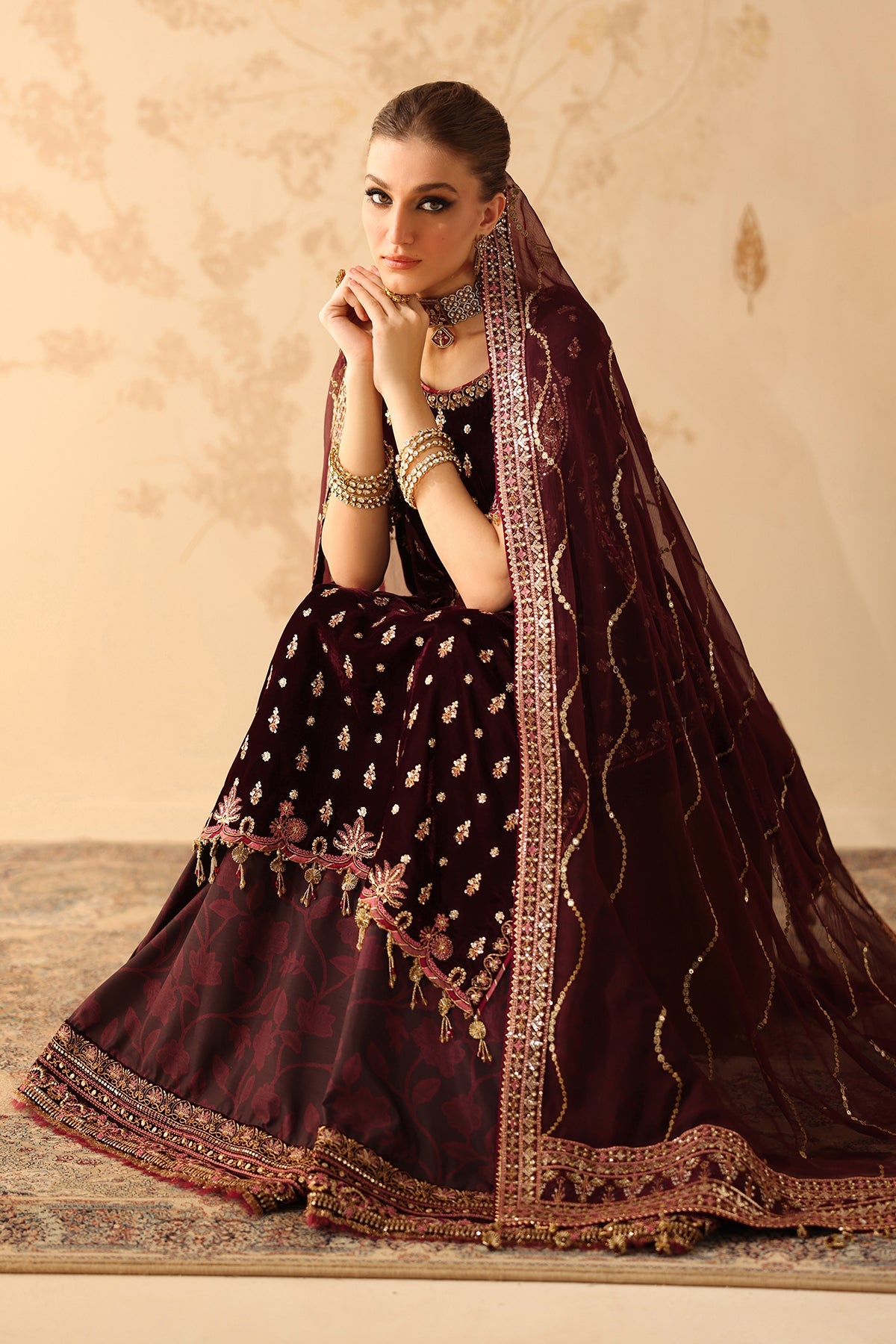 EMBROIDERED VELVET SF-4313