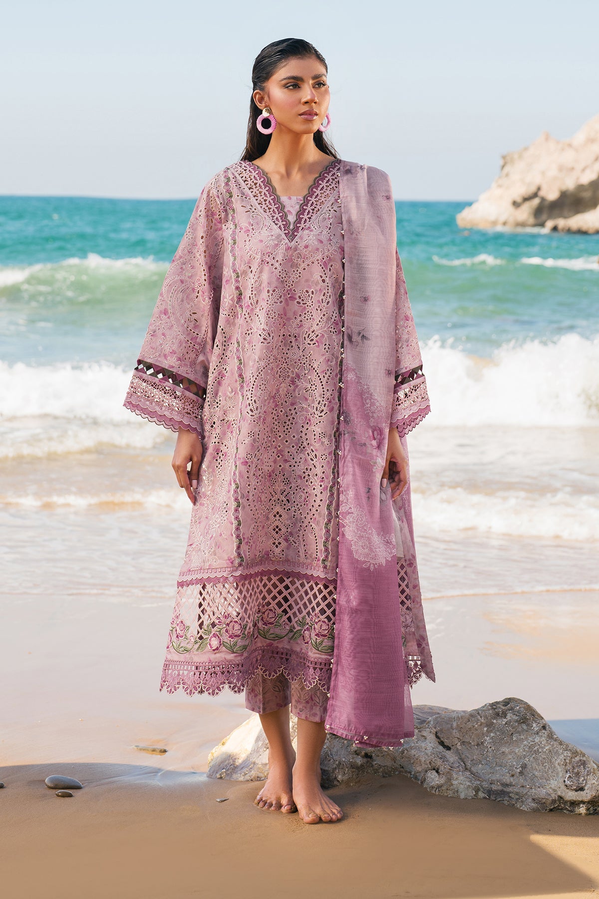 EMBROIDERED LAWN SF-4114