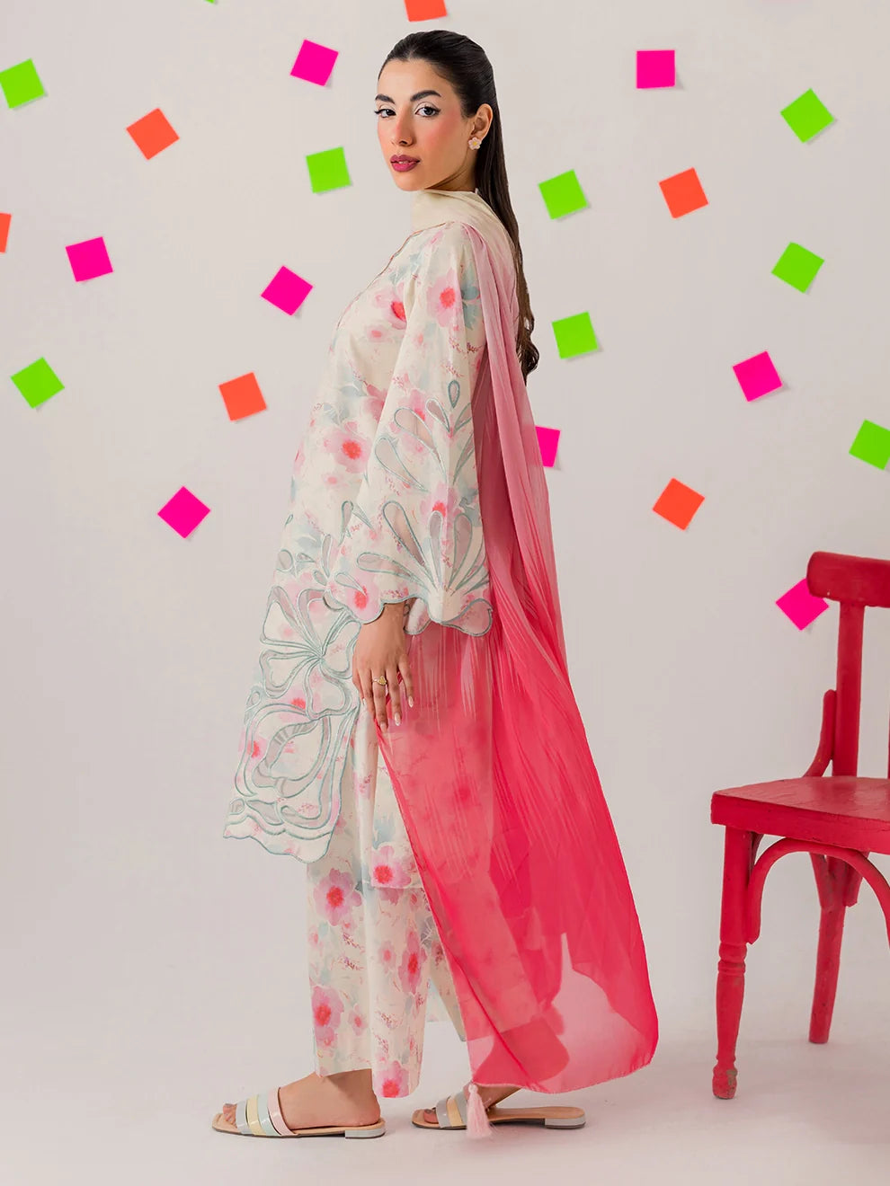 Confetti - 3Pc Printkari Suit