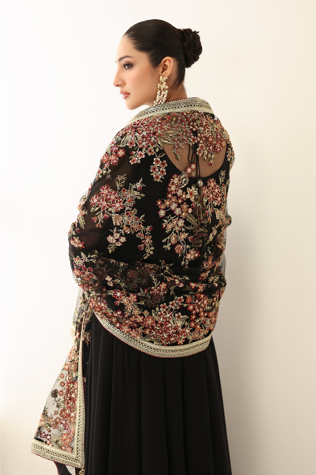 EMBROIDERED CHIFFON PR-1161