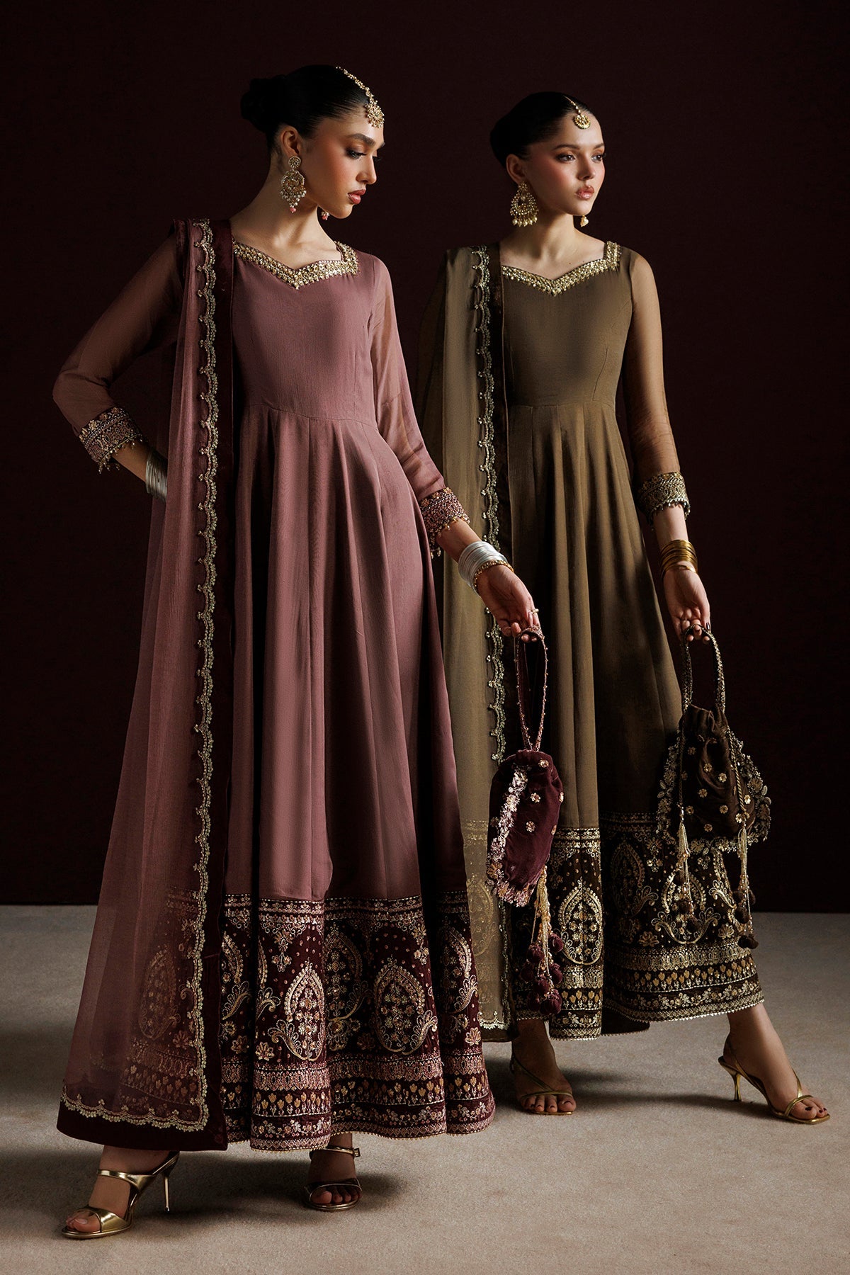 EMBROIDERED CHIFFON PR-1414