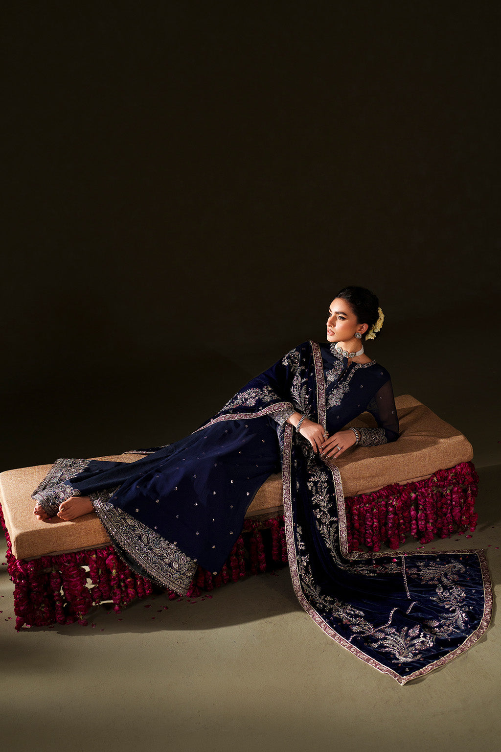 IV-76 Embroidered Velvet