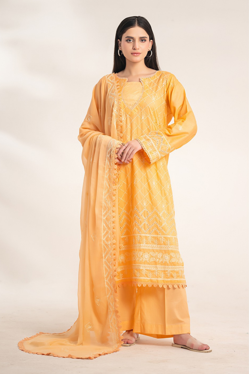 Ready to Wear Lawn Embroidered Suit D-197 - D-200