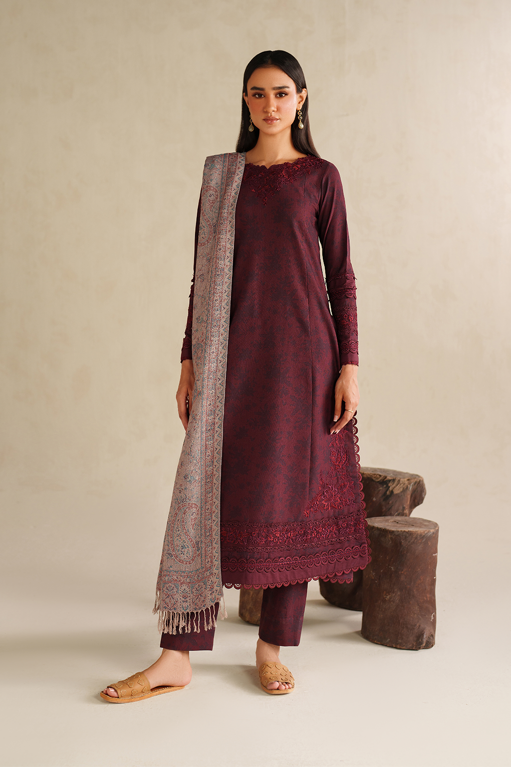 UE-590 Printed Khaddar