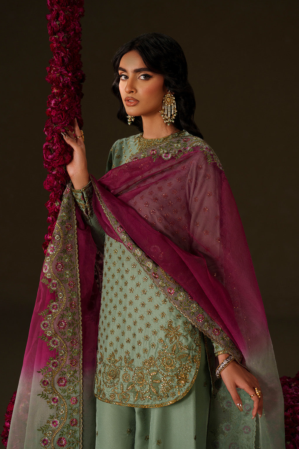 IV-73 Embroidered Velvet