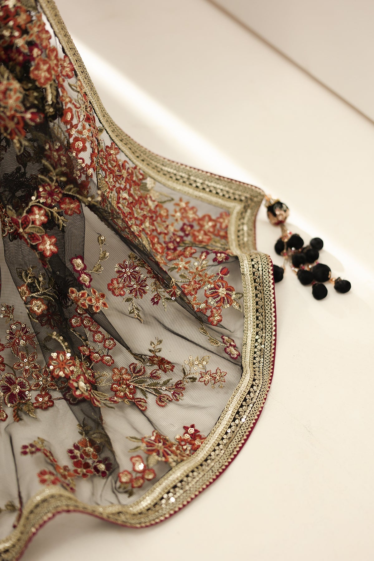 EMBROIDERED CHIFFON PR-1161