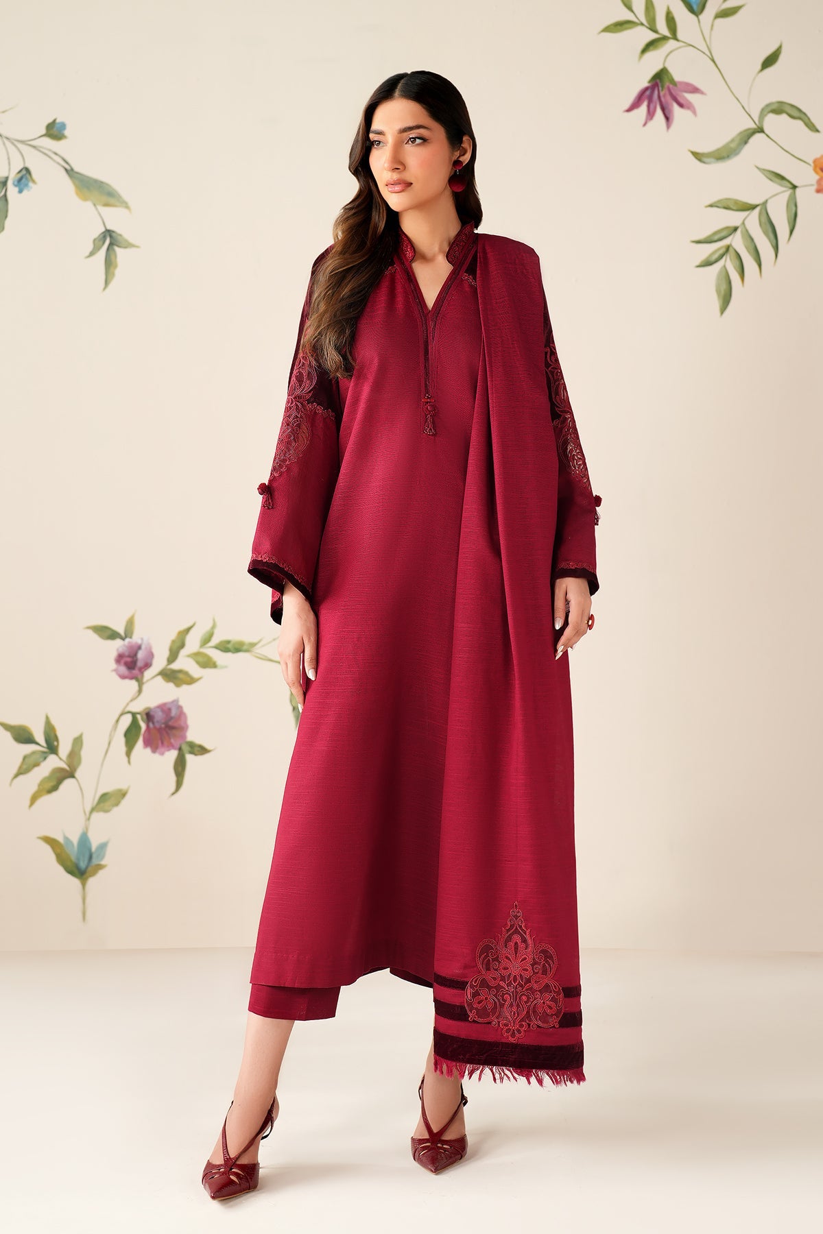 EMBROIDERED KHADDAR PR-1196