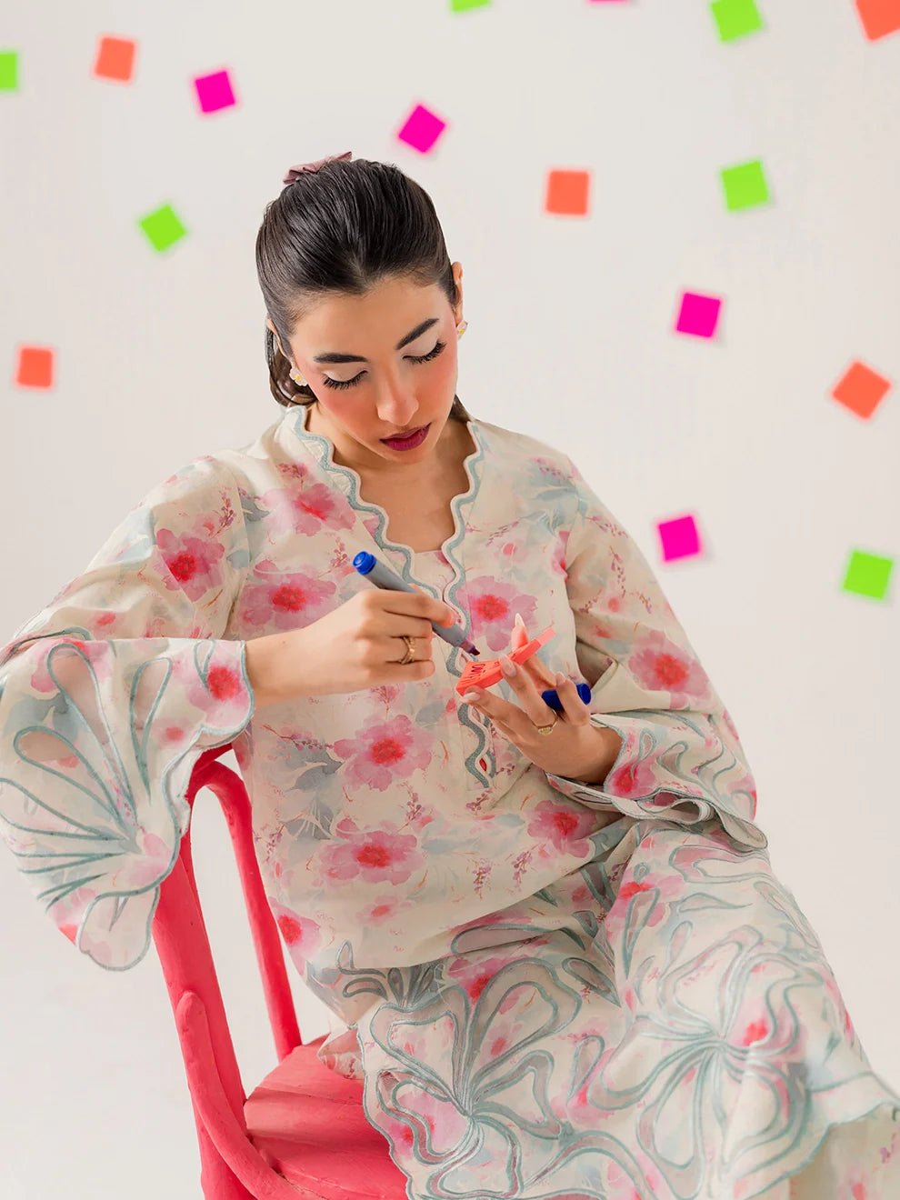 Confetti - 3Pc Printkari Suit