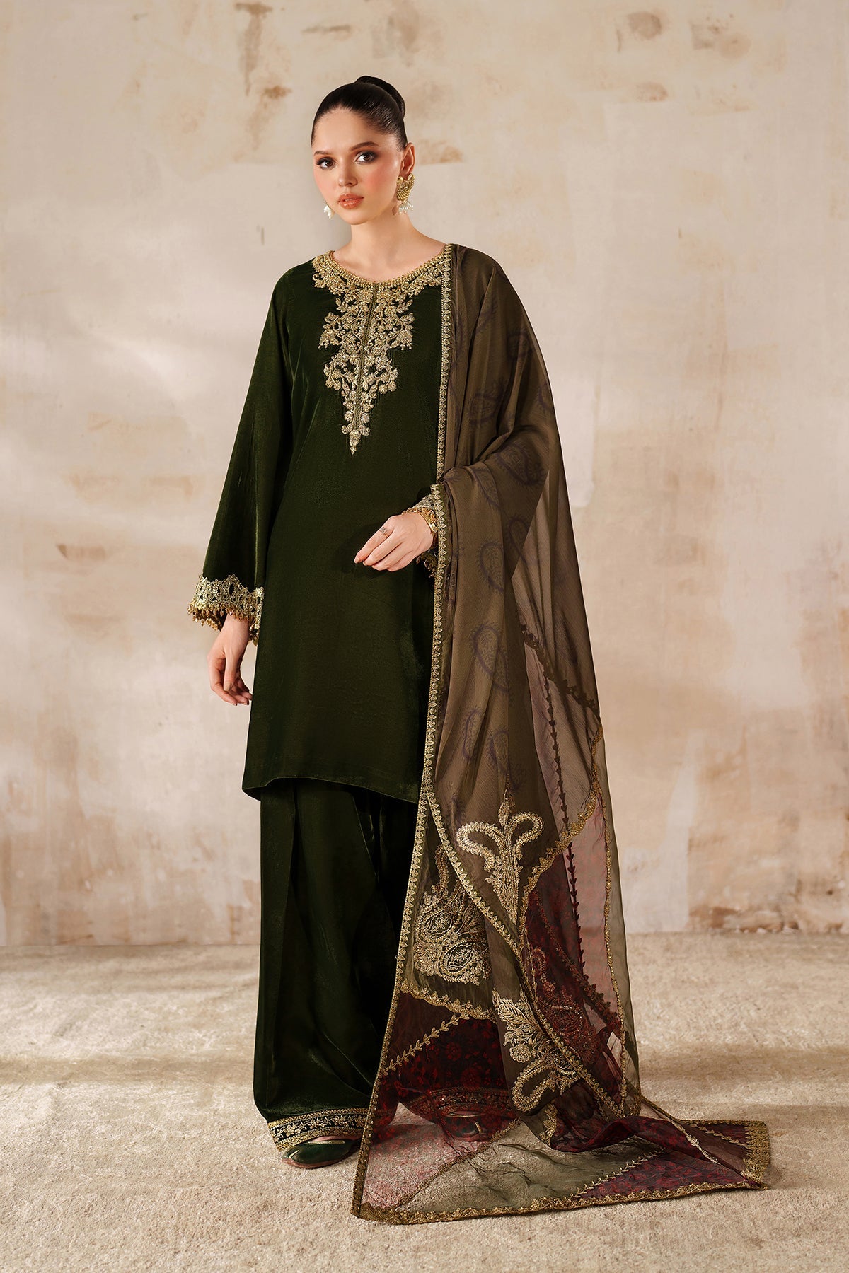 EMBROIDERED VELVET PR-1210