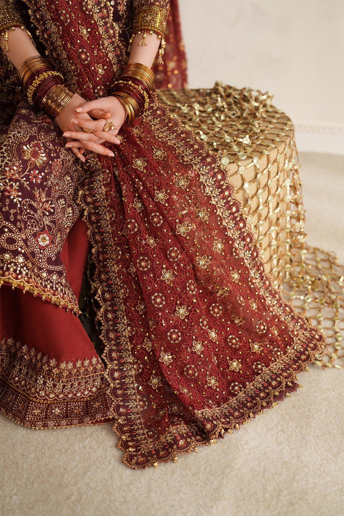 EMBROIDERED CHIFFON CH14-07 STITCHED