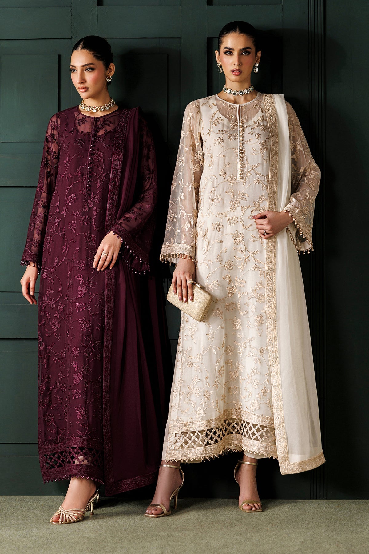 EMBROIDERED CHIFFON SF-4437