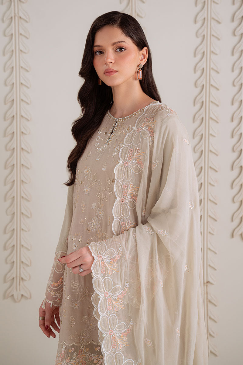 MEADOW MIST-3PC SILK EMBROIDERED SUIT