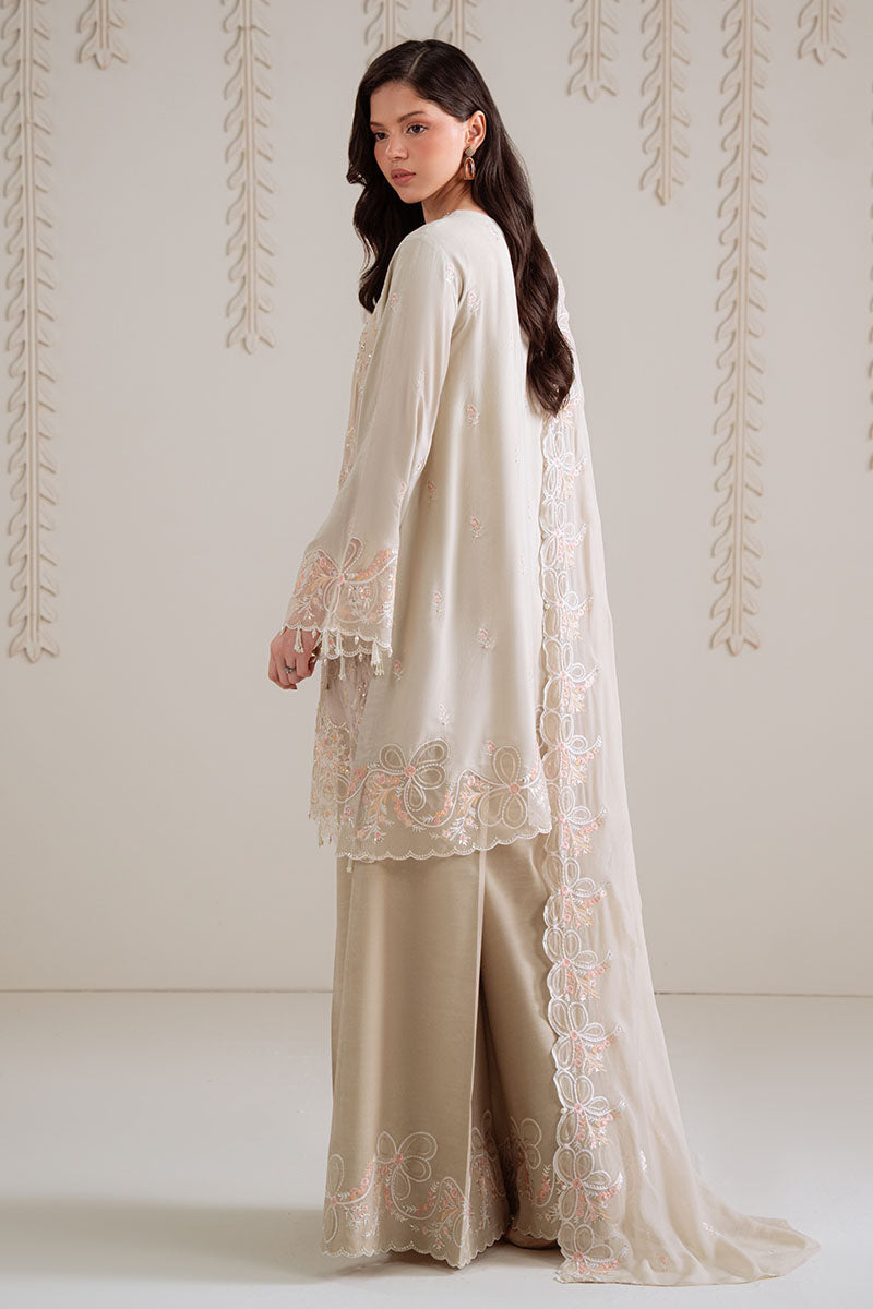 MEADOW MIST-3PC SILK EMBROIDERED SUIT