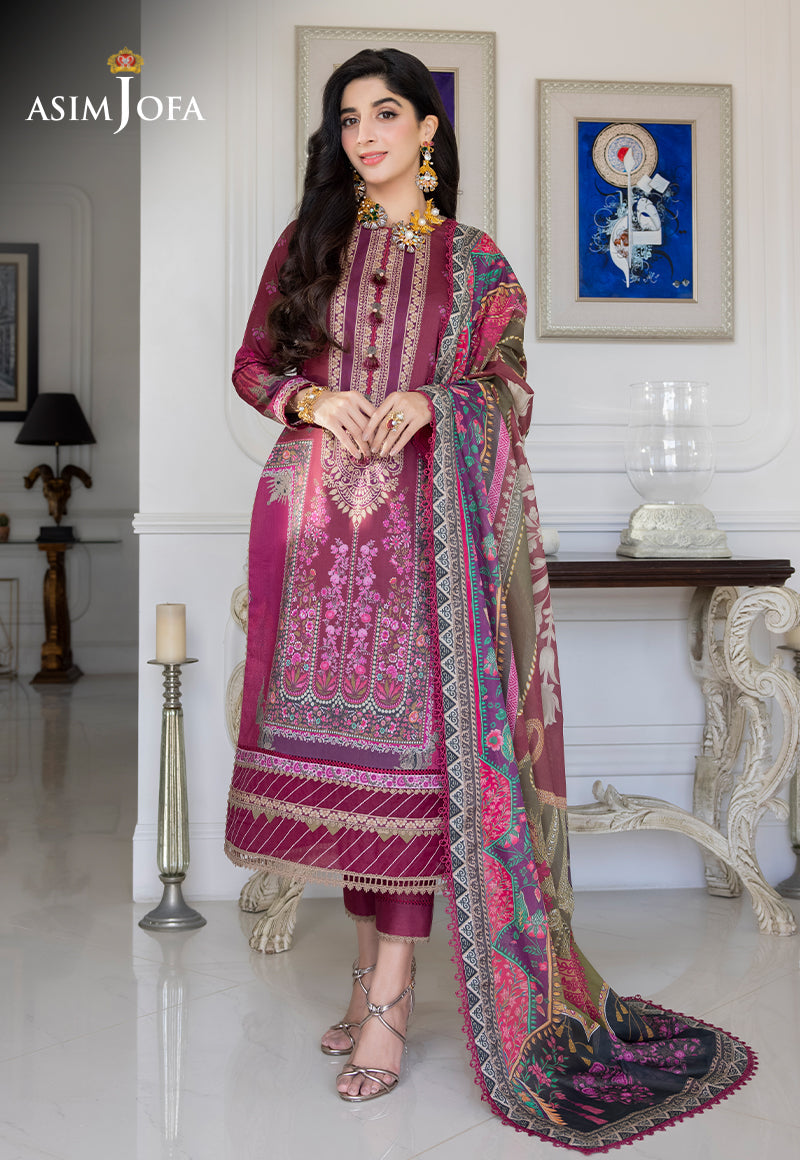AJS-04 PRINTED LAWN 3 PCS