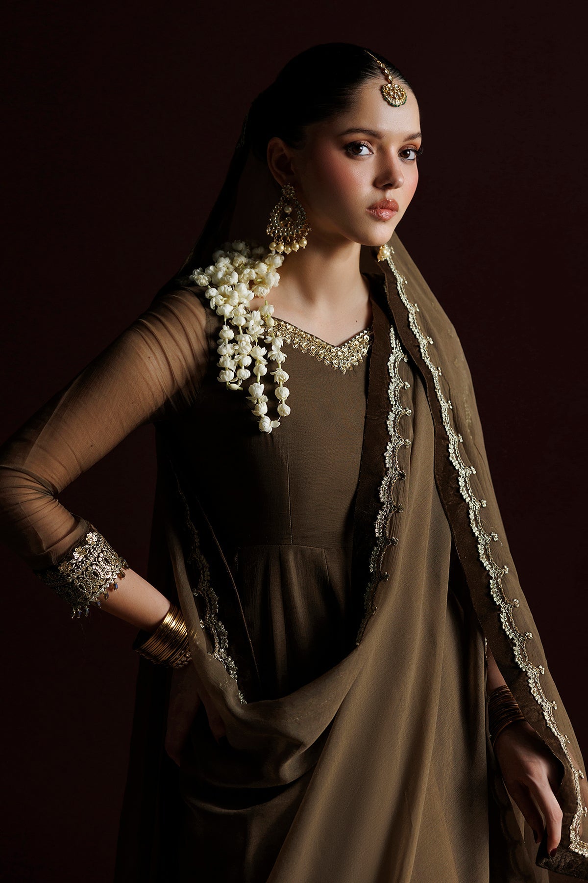 EMBROIDERED CHIFFON PR-1414