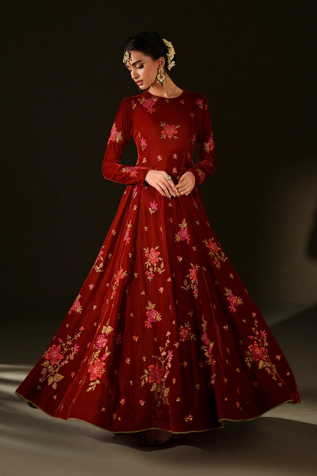 IV-79 Embroidered Velvet
