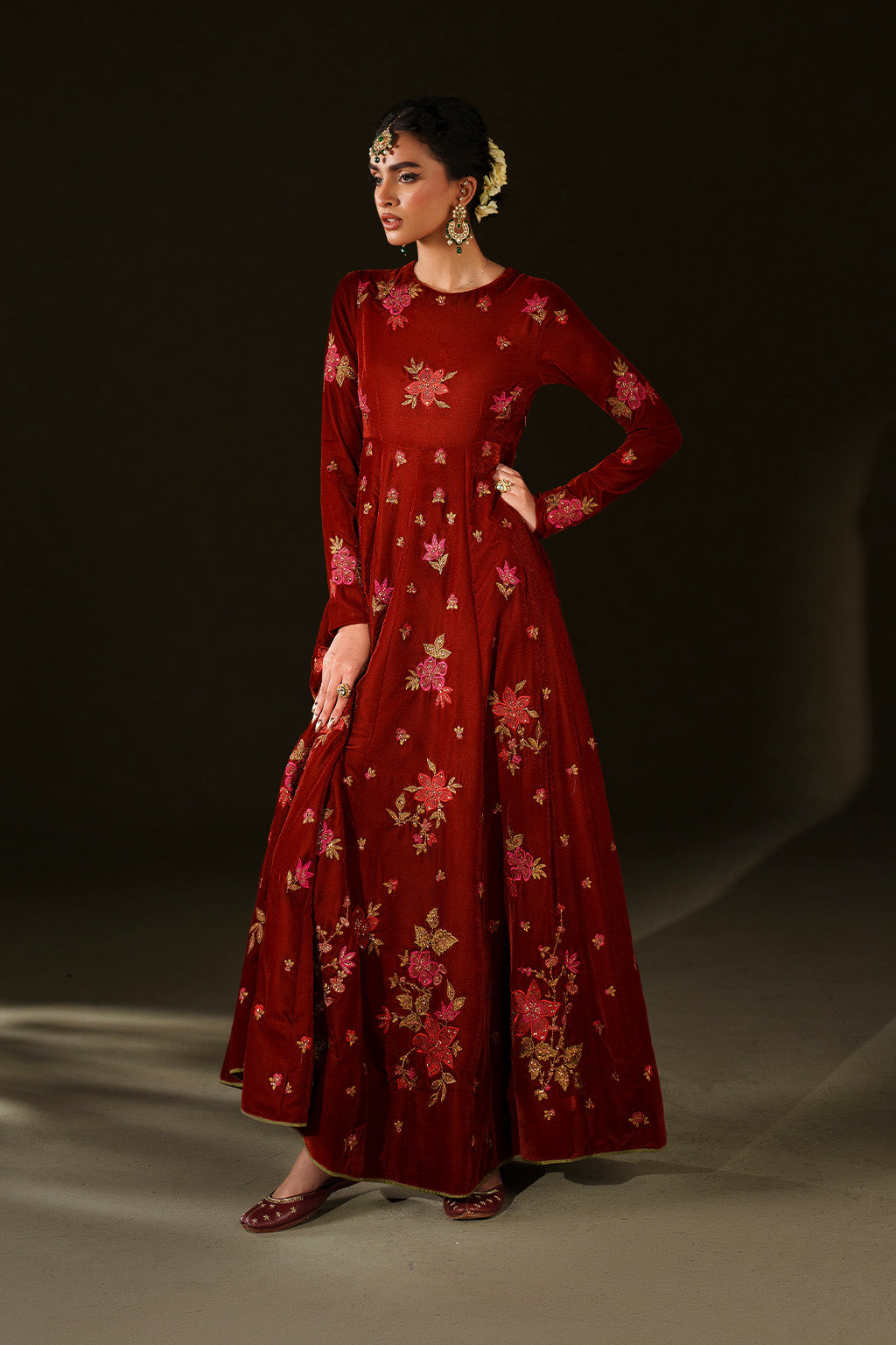 IV-79 Embroidered Velvet