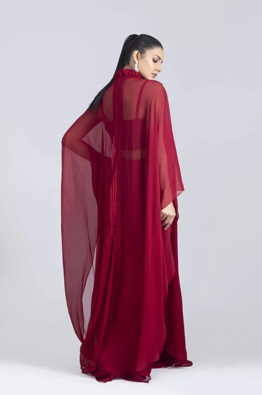 Abaya Shirt - Maroon
