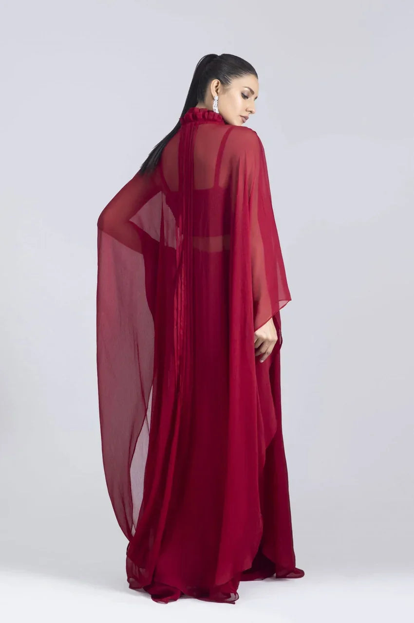 Abaya Shirt - Maroon
