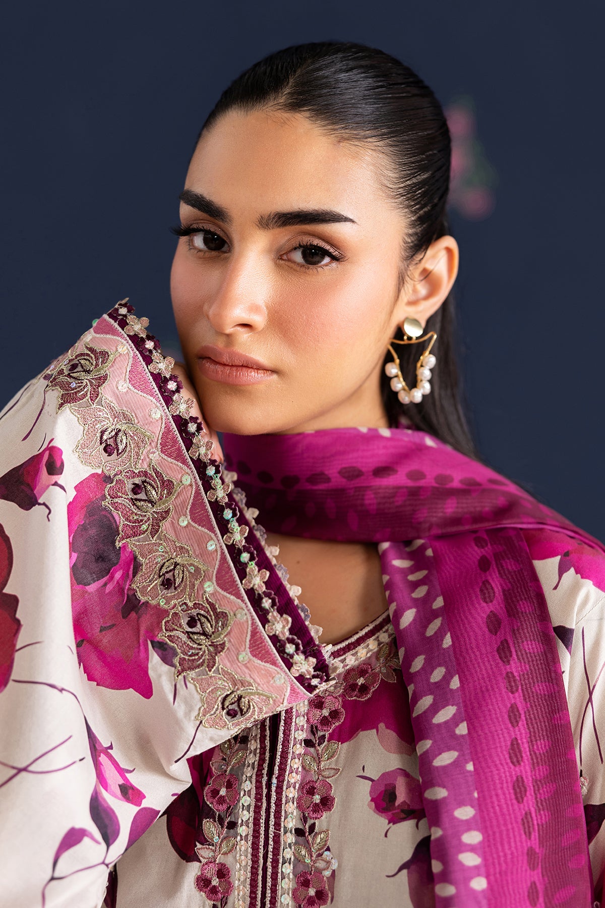 EMBROIDERED LAWN SF-4463