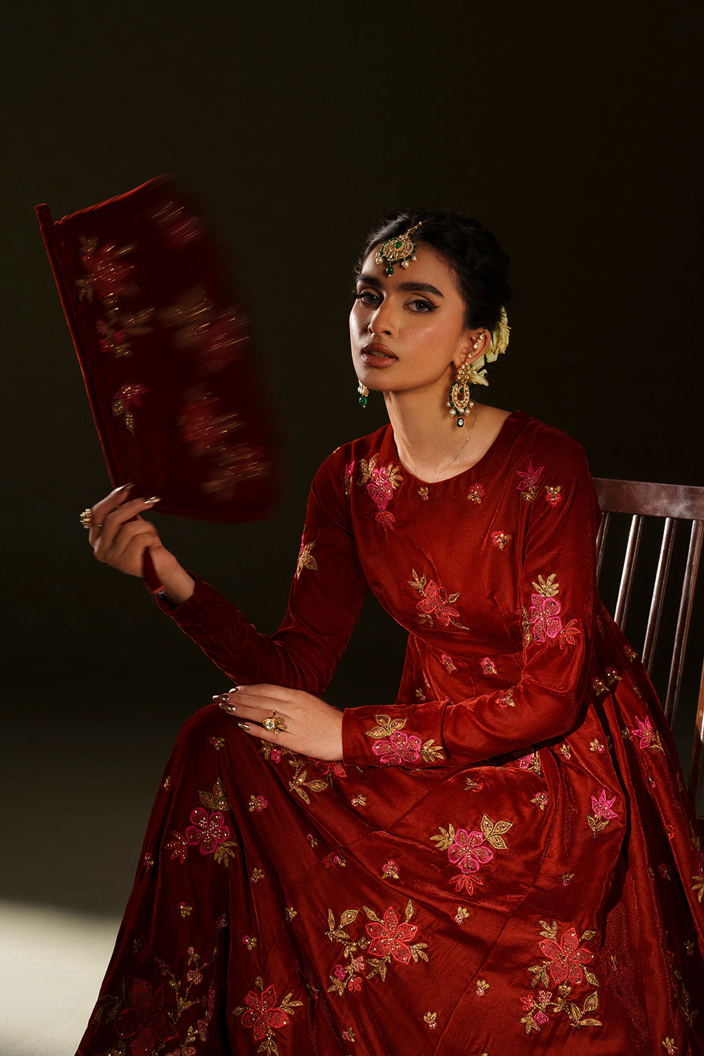 IV-79 Embroidered Velvet