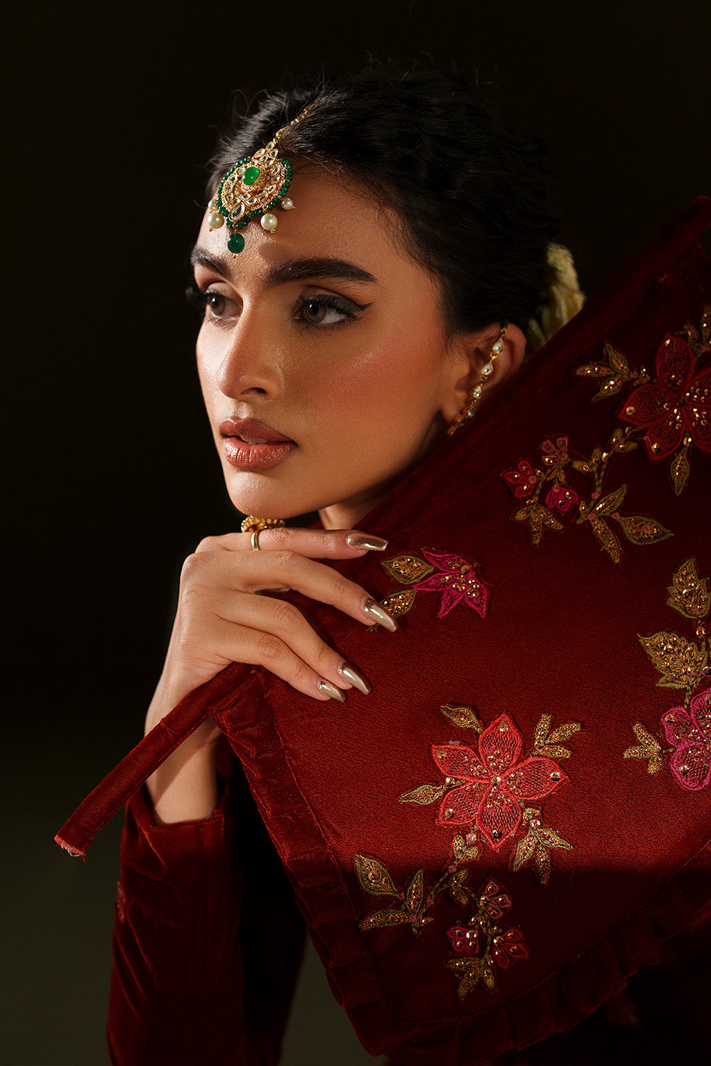 IV-79 Embroidered Velvet