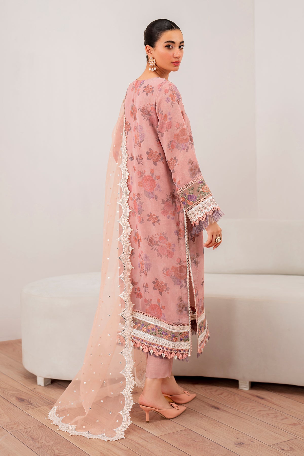 EMBROIDERED CHIFFON UF-705
