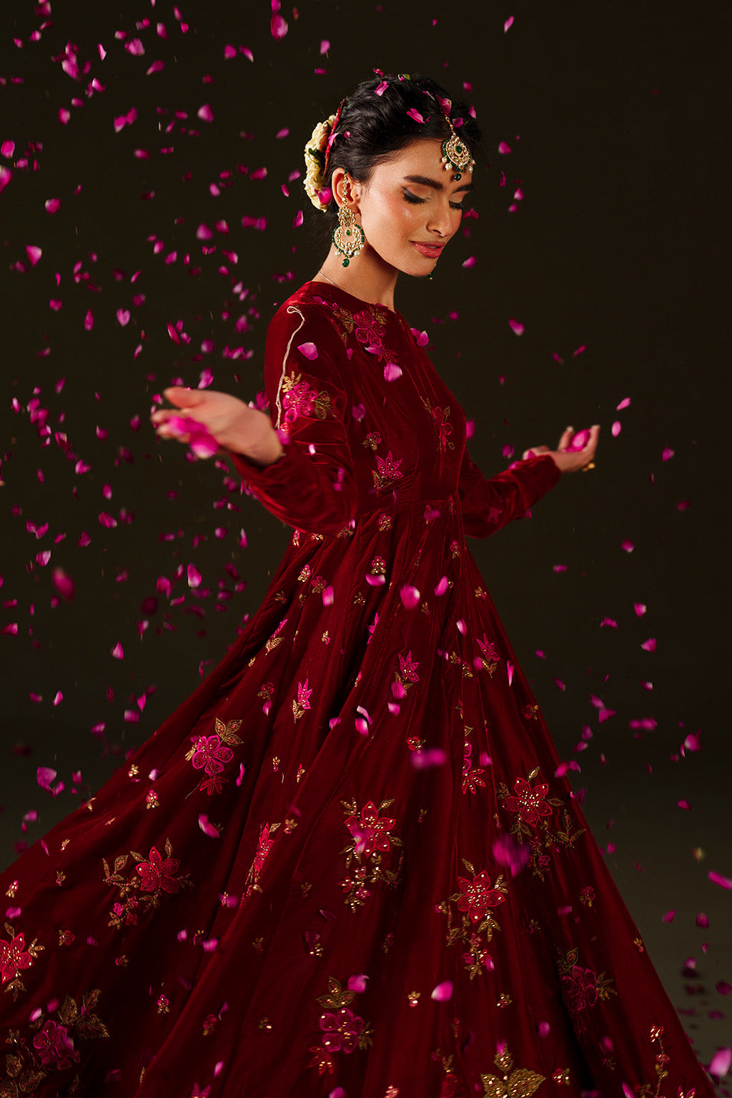 IV-79 Embroidered Velvet