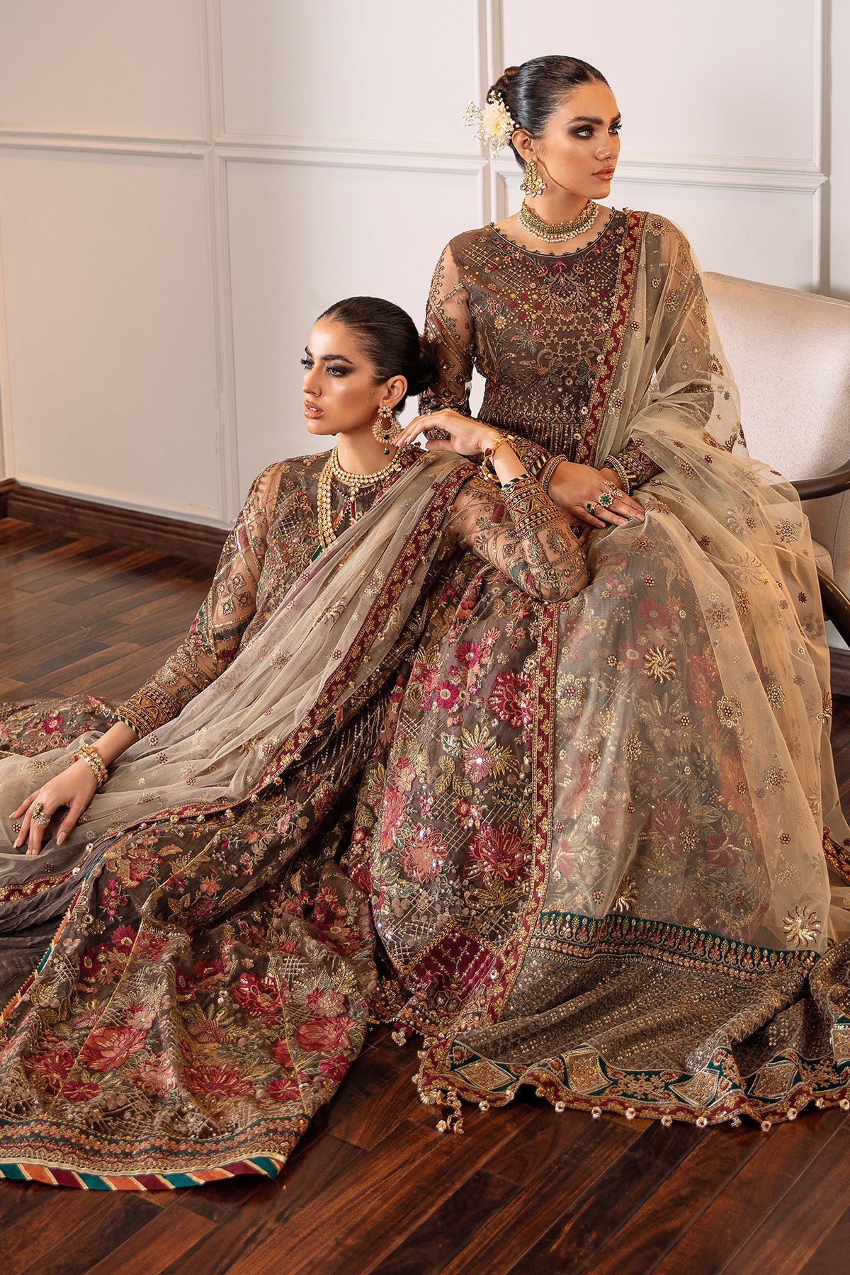 EMBROIDERED NET CH09-02 STITCHED