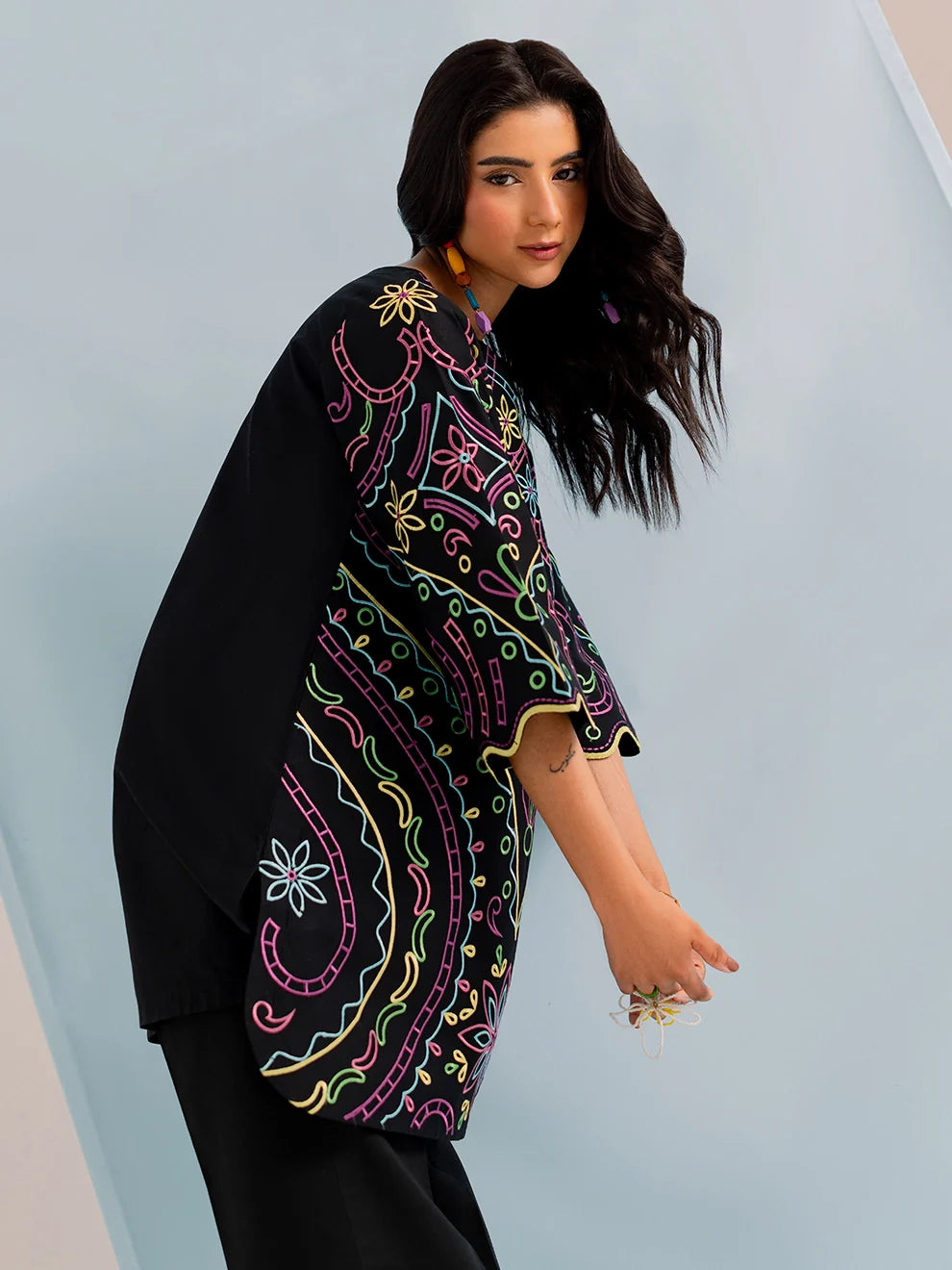 Noirvent | 2Pc Embroidered Cotton Set