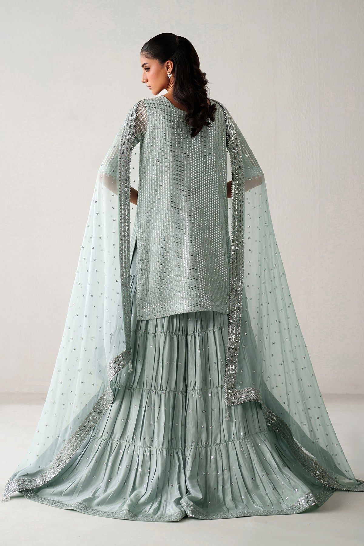 EMBROIDERED CHIFFON UF-4389