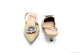Ela Apricot Silver Crystal Strap Heel