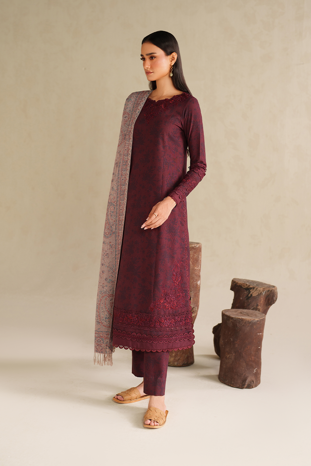 UE-590 Printed Khaddar