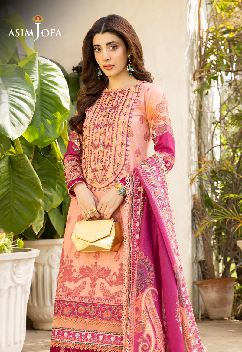 AJS-23 EMBROIDERED LAWN 2 PCS