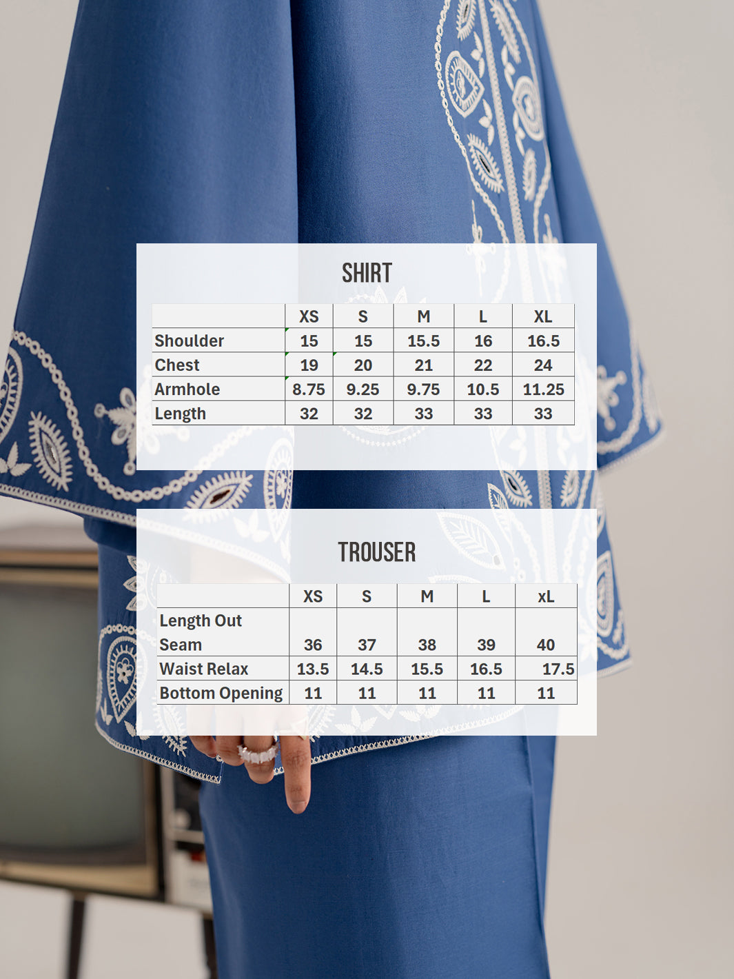 AUVIA - 2Pc Embroidered Co-ords Set