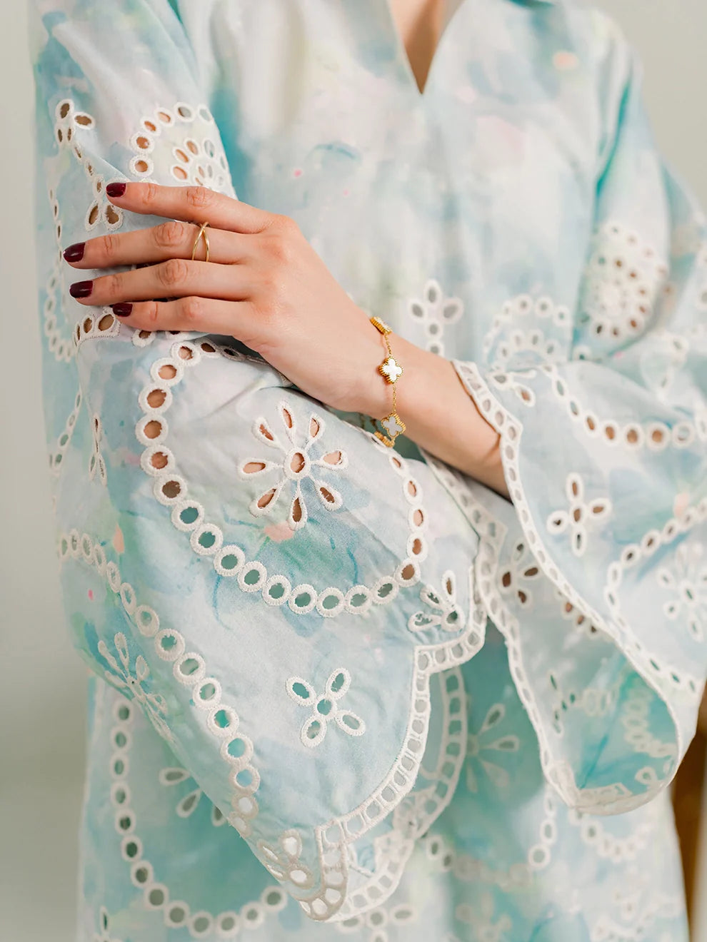Eyelet - 2Pc Printkari Suit