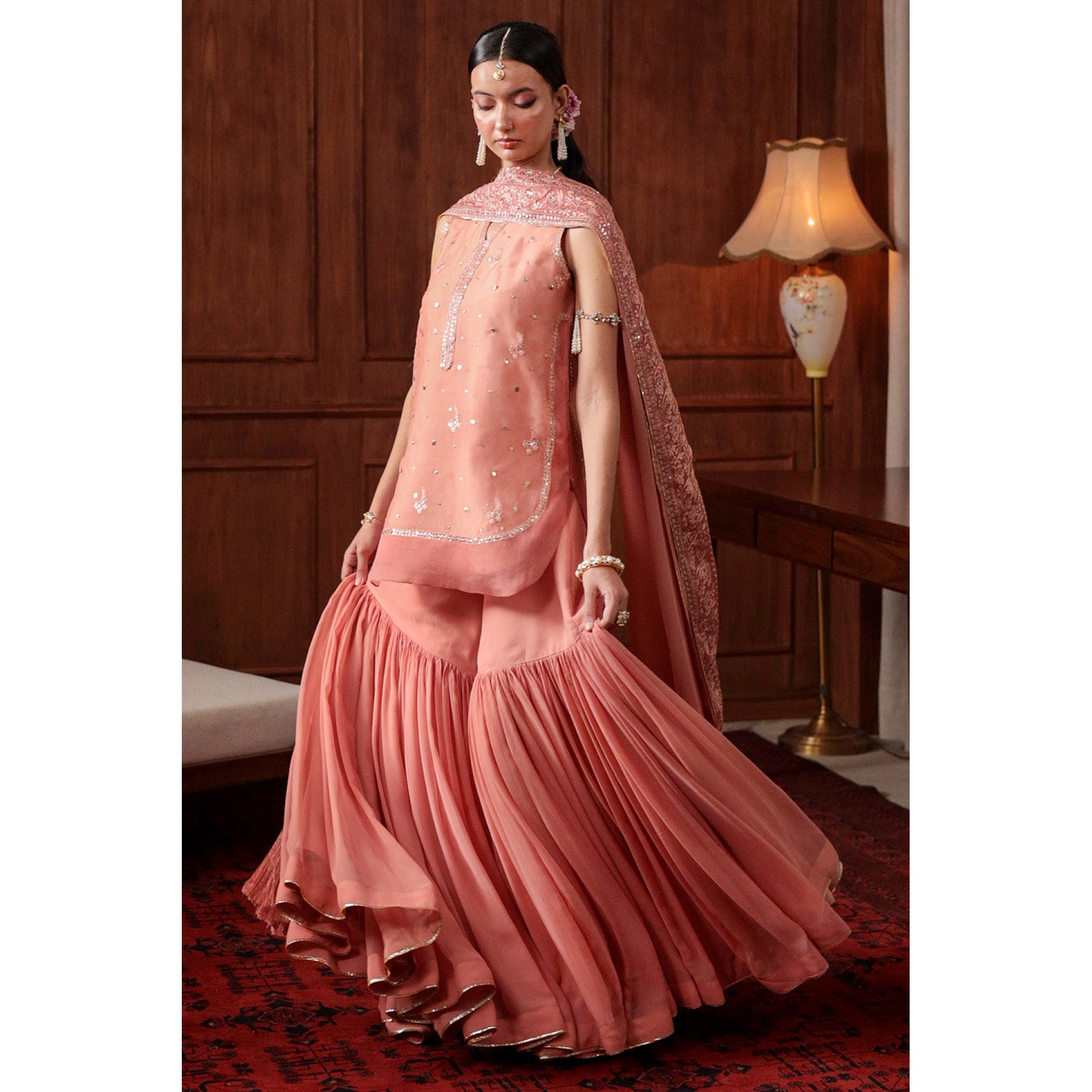 Peach Pink Outfit