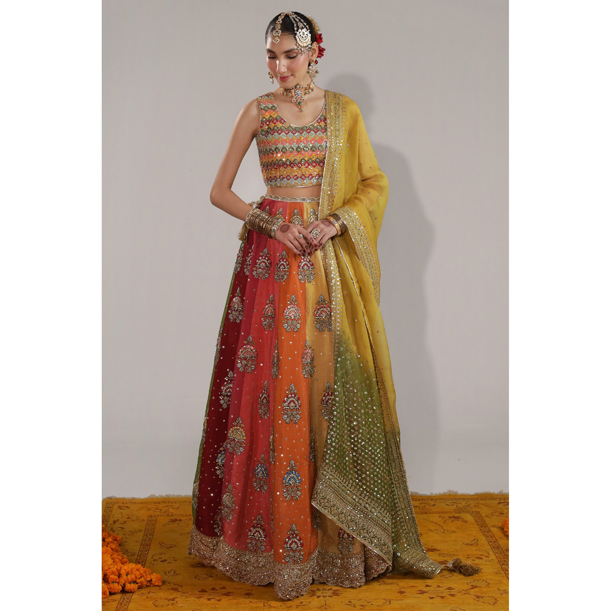 Multicolor Lehenga Choli