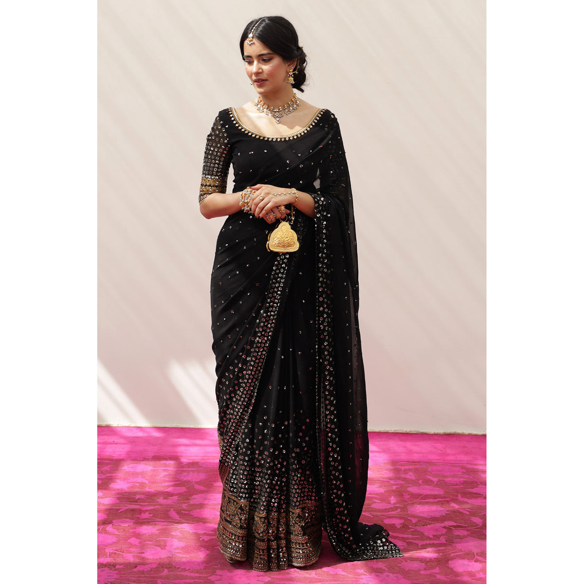 Black Saree.