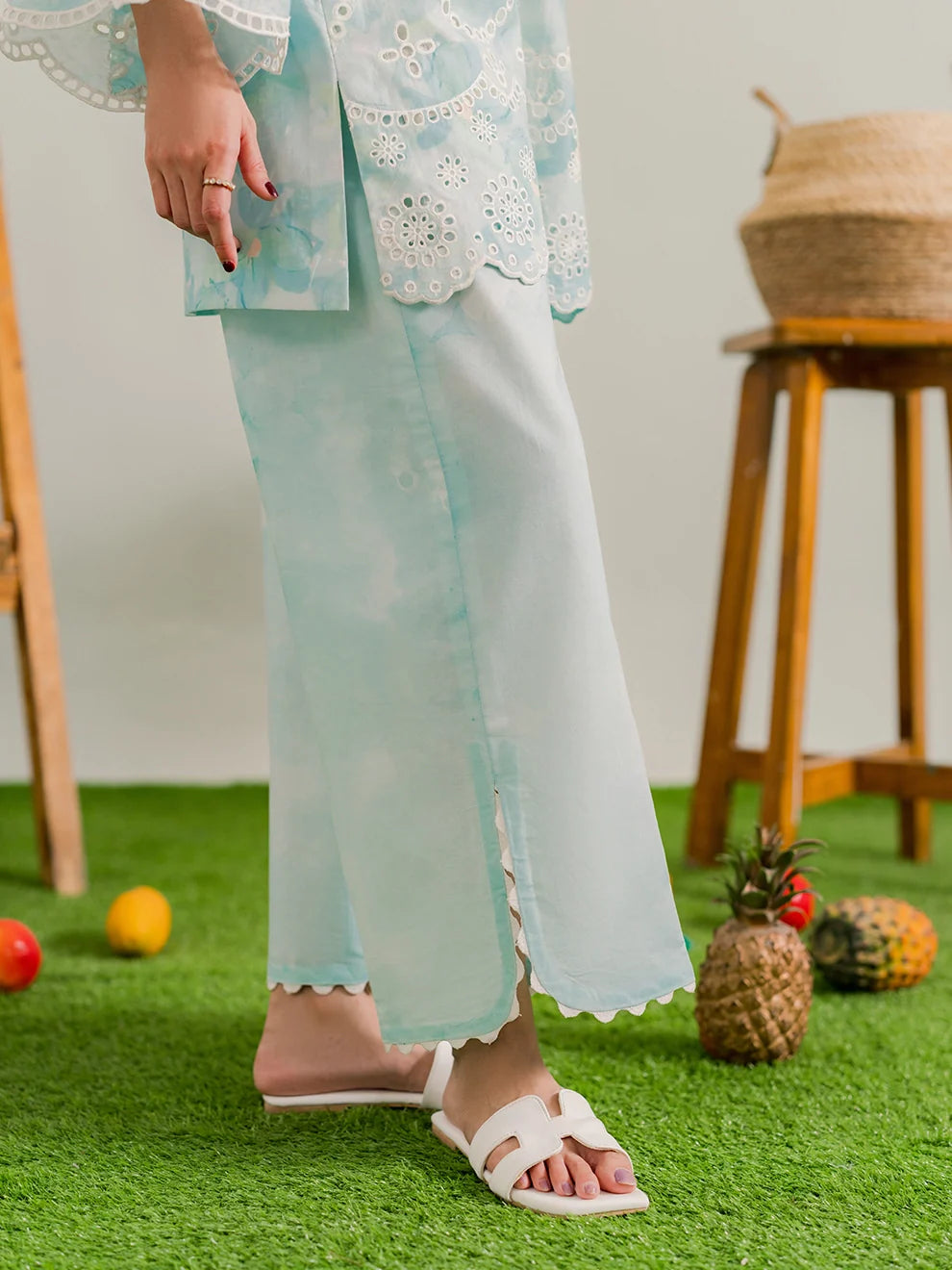 Eyelet - 2Pc Printkari Suit
