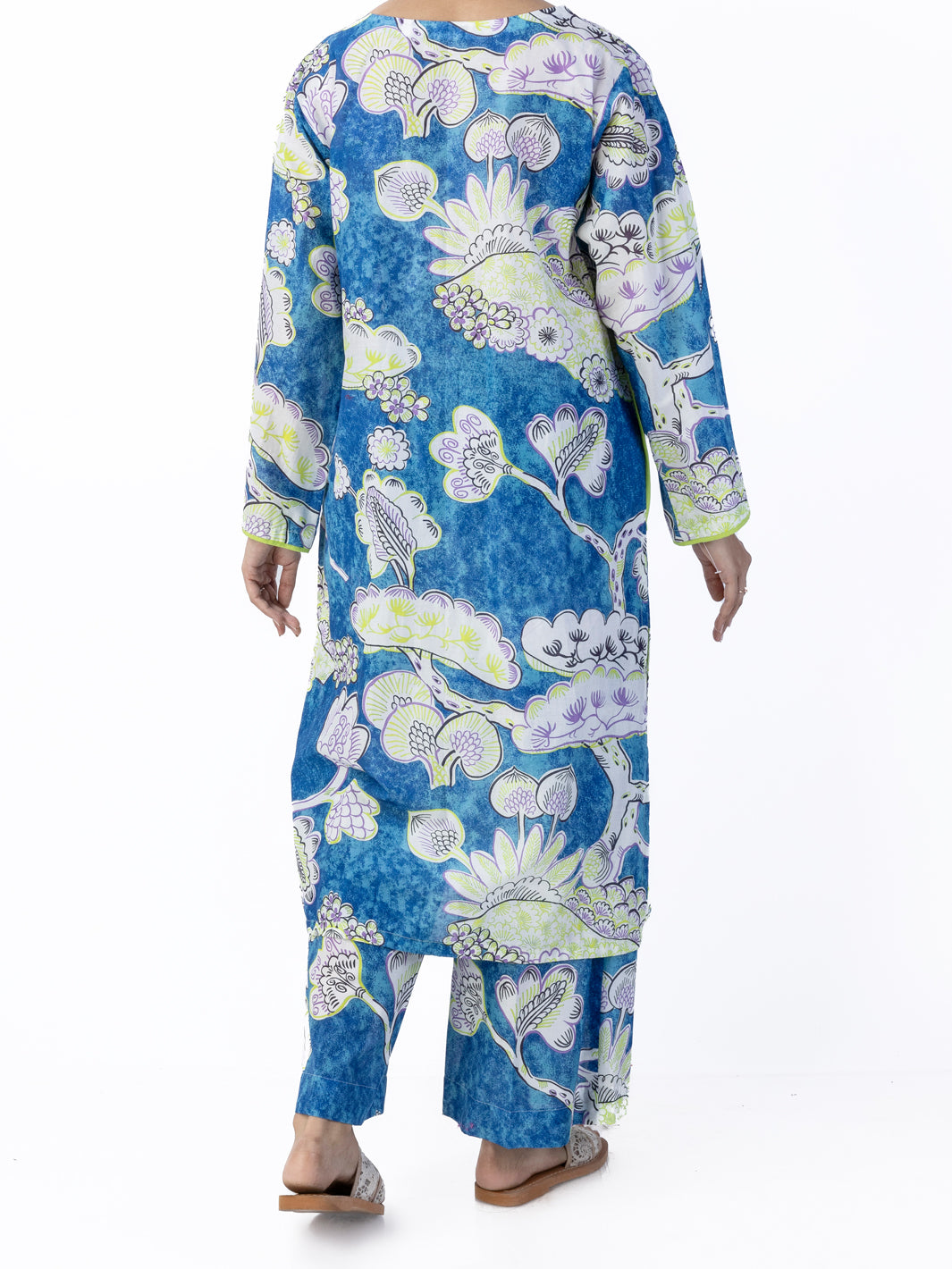 Blue Lawn 2Pc Stitched - ALP-2PS-LKS-1789