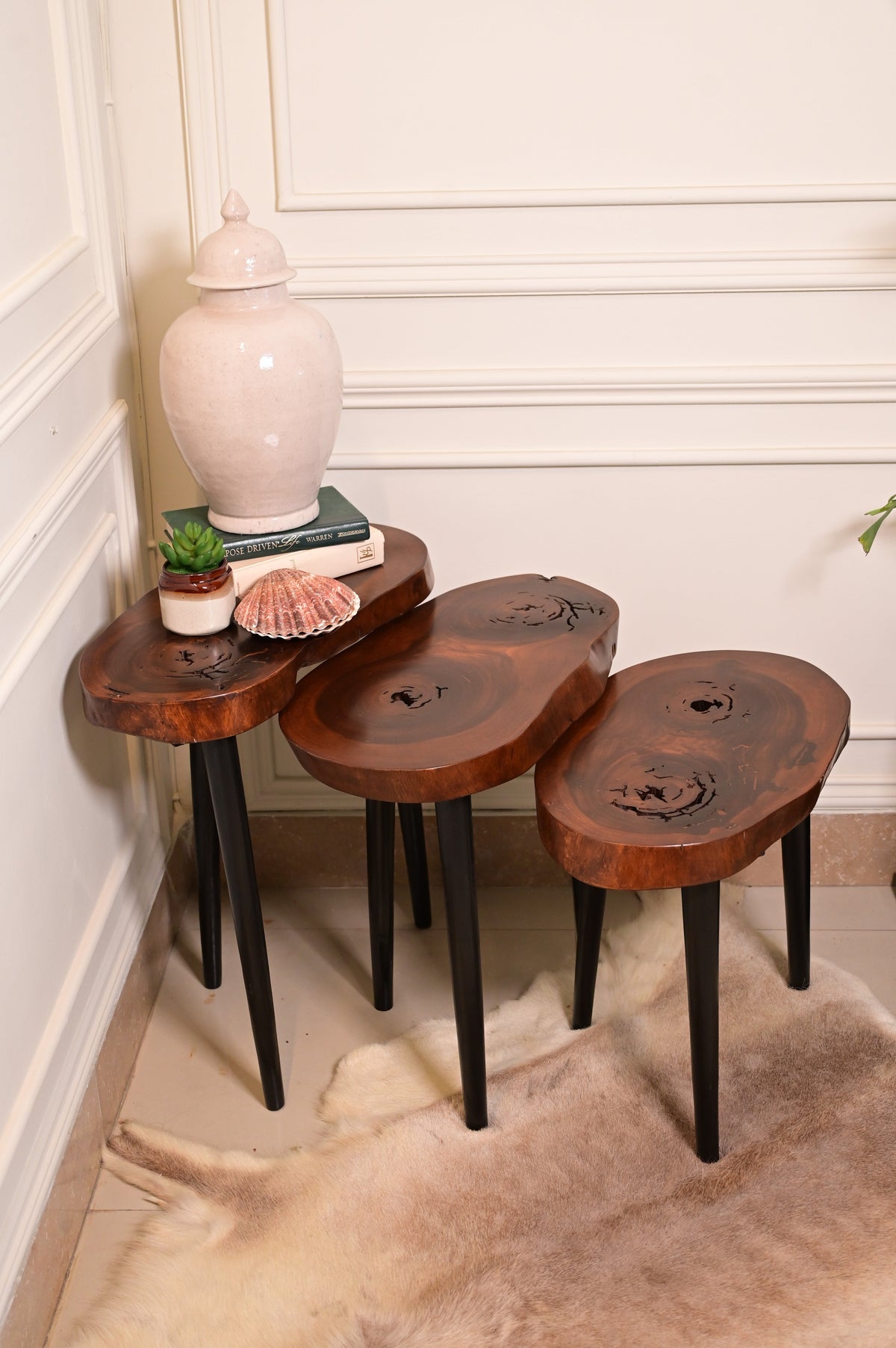 Sheesham Nesting Table set of 3