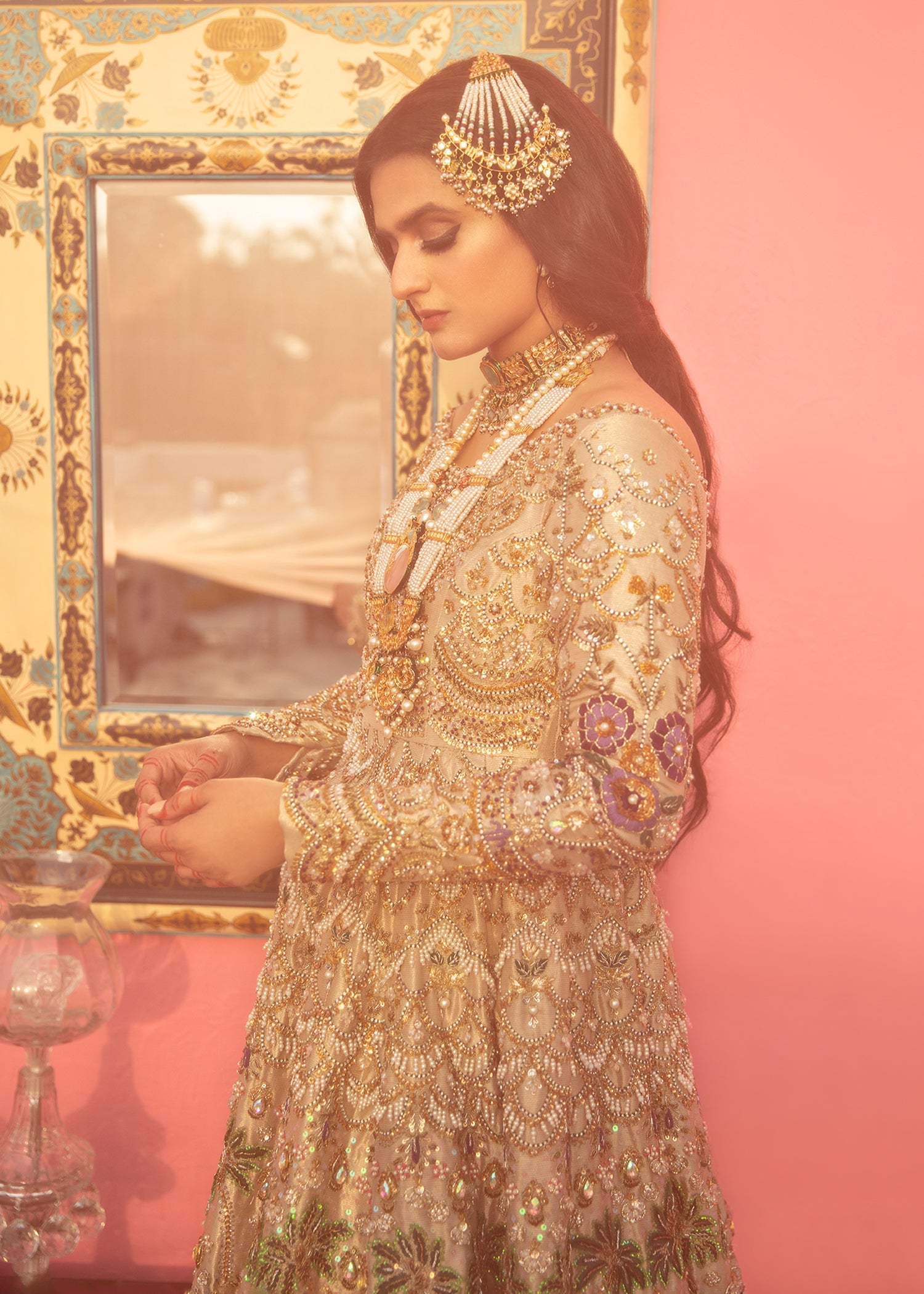 Embroidered Jacquard Kurta