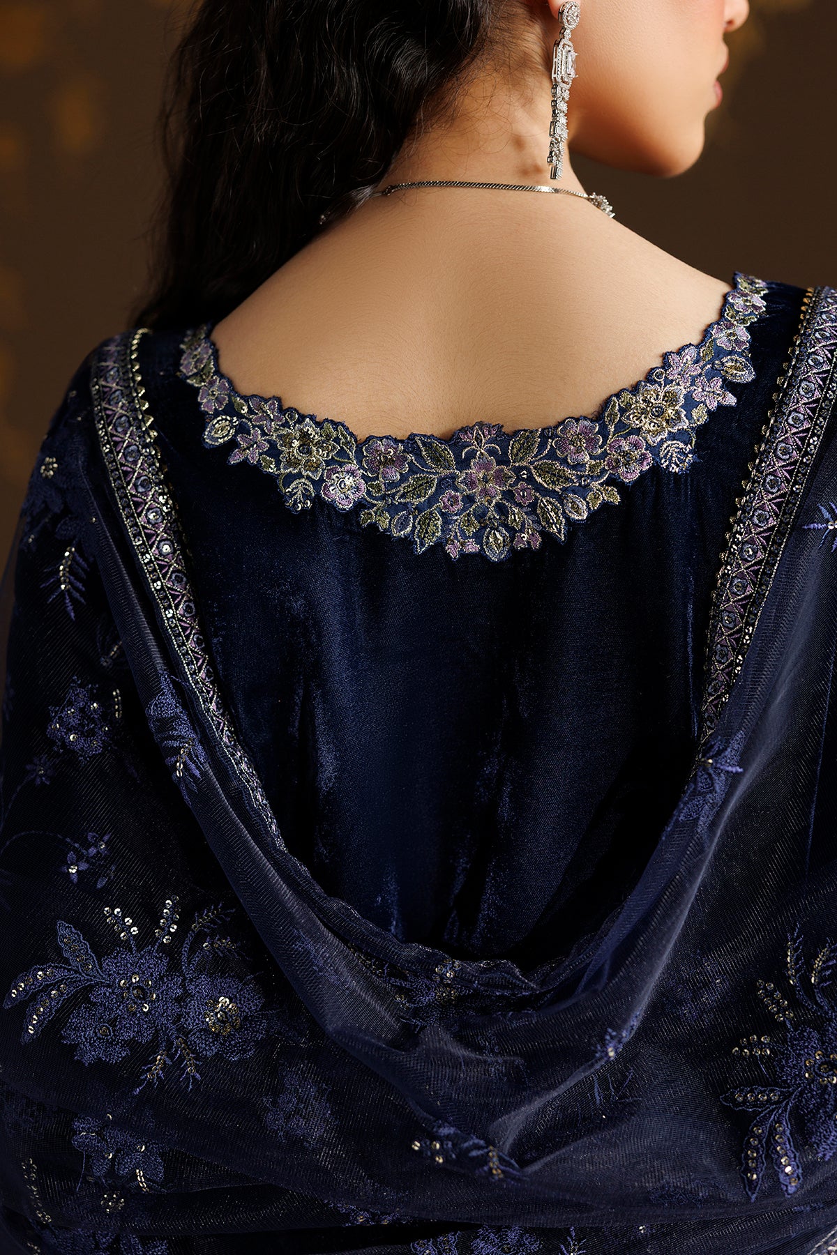 EMBROIDERED VELVET SF-4555