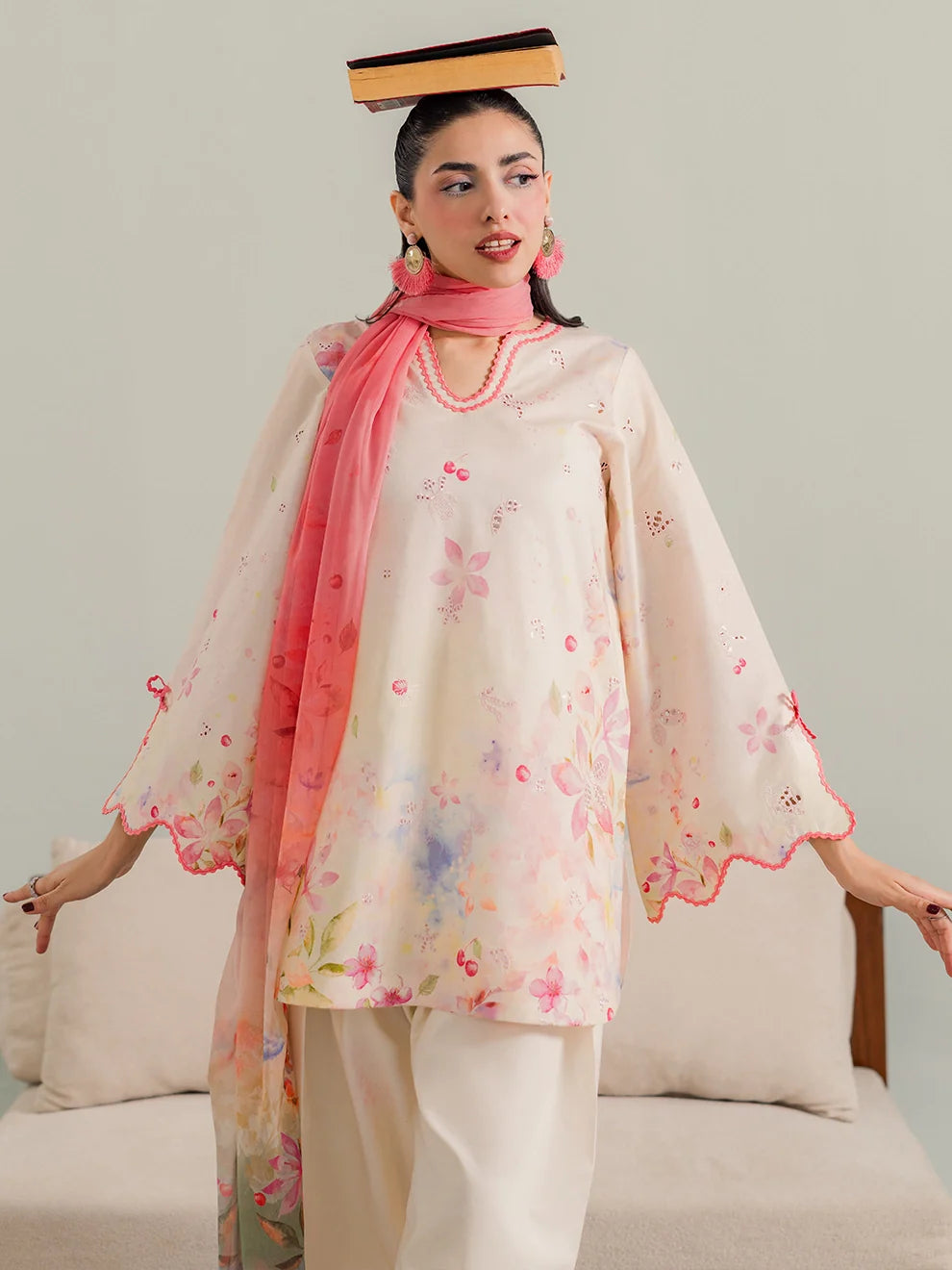 Poise - 3Pc Printkari Suit