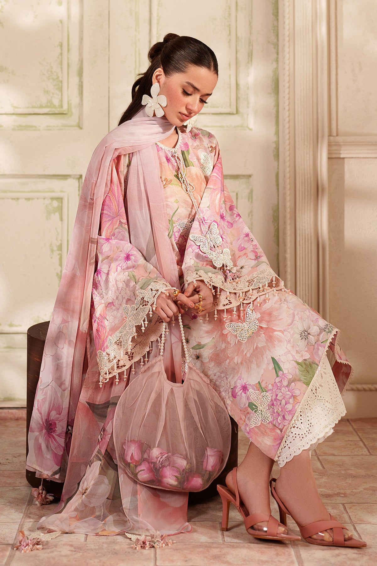 EMBROIDERED LAWN SF-4412